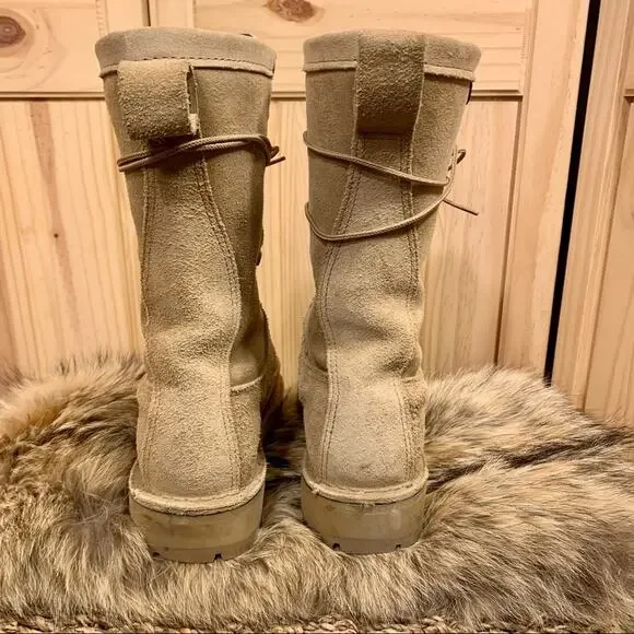 Danner Combat Boots Mens 4 Womens 5 Lewis Light Tan 400G Insulated Military Hunt